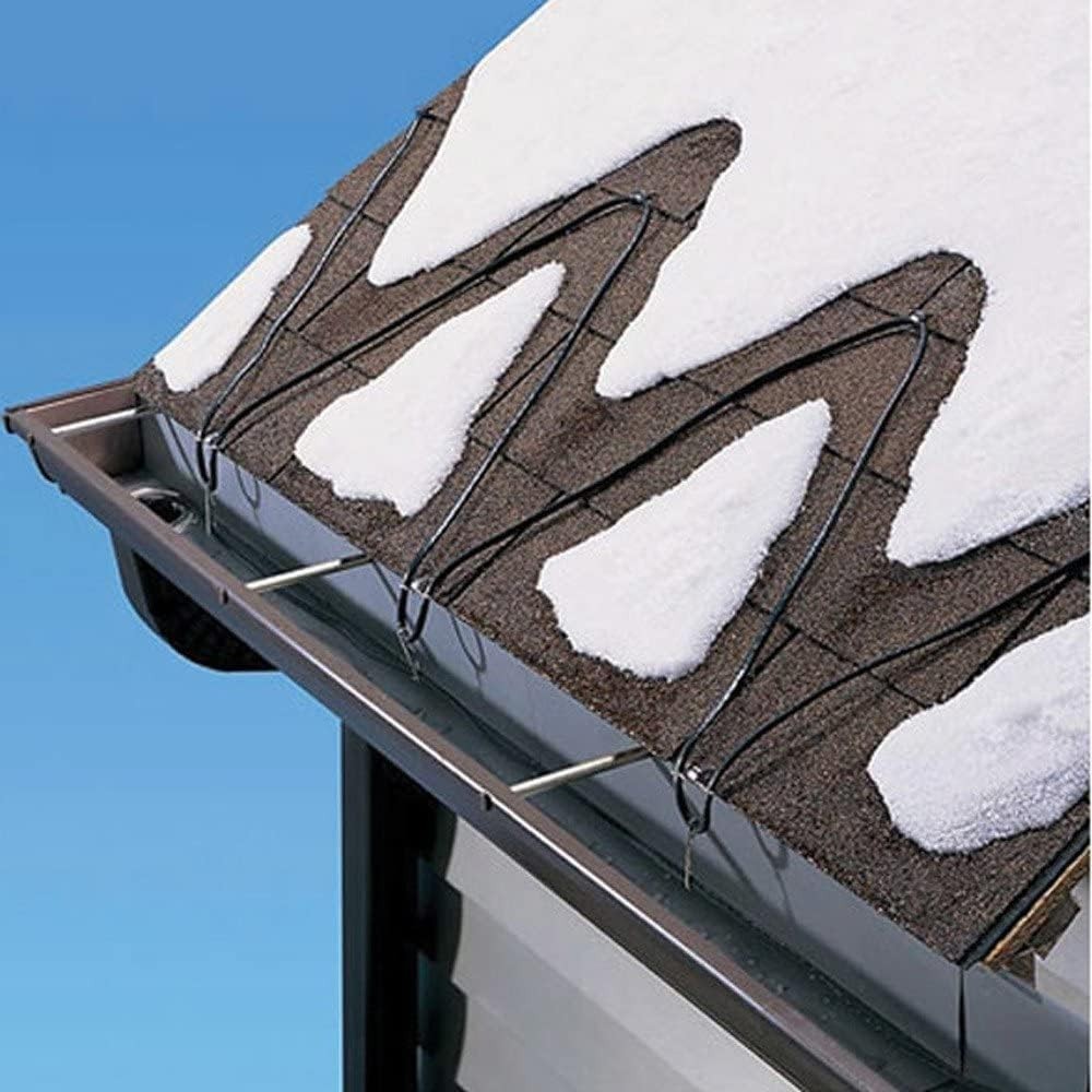 Clear Power 160ft Roof & Gutter Deicing Kit, 800W, 2ft 18/3 SJTW Power Cord w... gallery