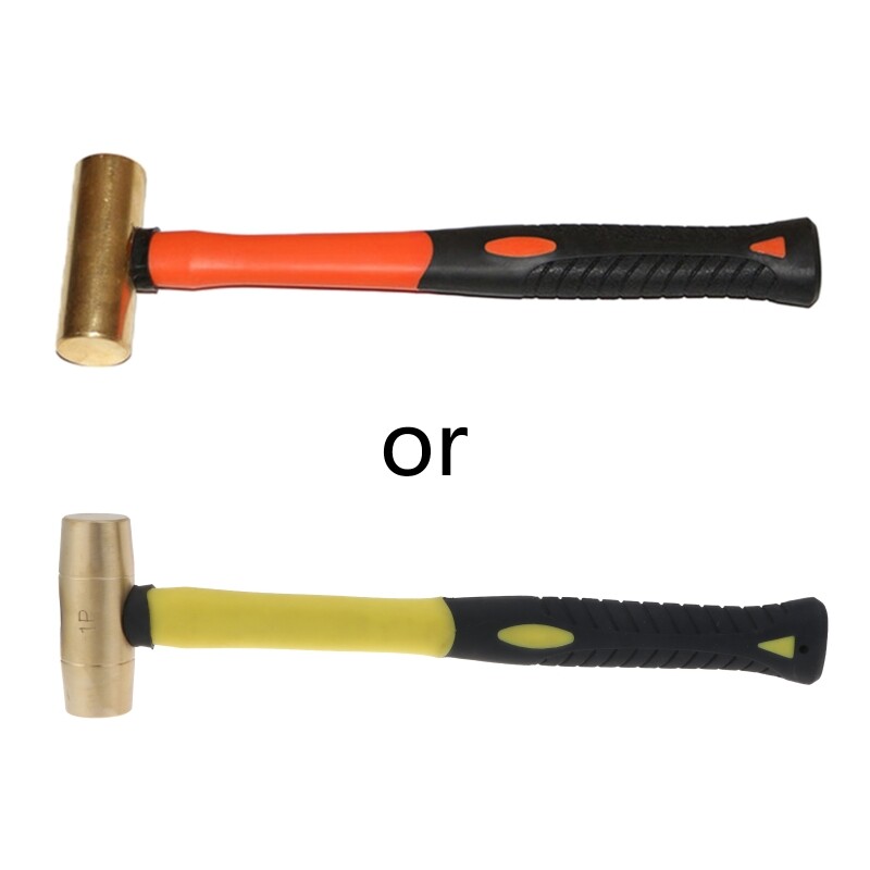 Explosion-proof Red Copper Drum Hammer Non-sparking Tools 0.45kg/0.68kg