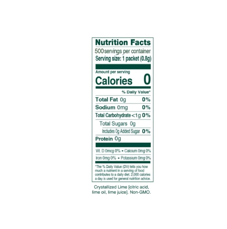 TRUE Lime Water Enhancer Bulk Pack - 0 Calorie Drink Mix Packets 500 Count gallery
