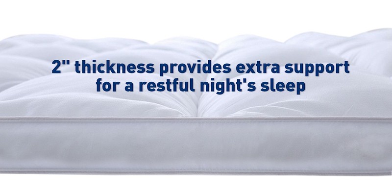 2" Hypoallergenic Allergy-Free Down Alternative Mattress Topper & Pad Protector gallery