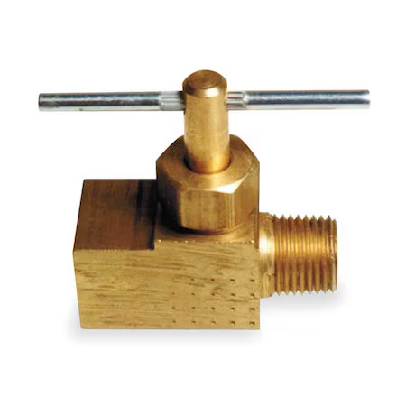 Needle Valve, Straight, Brass, 1/8 In., 6Mn31 gallery