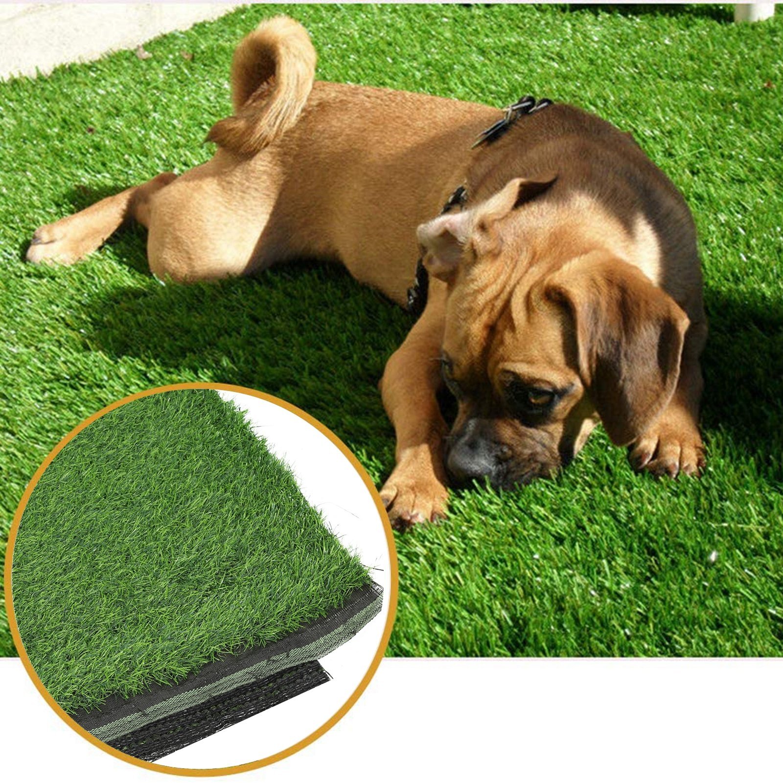 Green Artificial Fake Synthetic Grass Rug Garden Landscape Lawn Carpet Mat Turf gallery