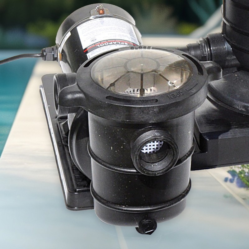 Swimline HydroTools Hydro Flo 1.0 HP 5280 GPH 2 Speed Horizontal Discharge Pump gallery