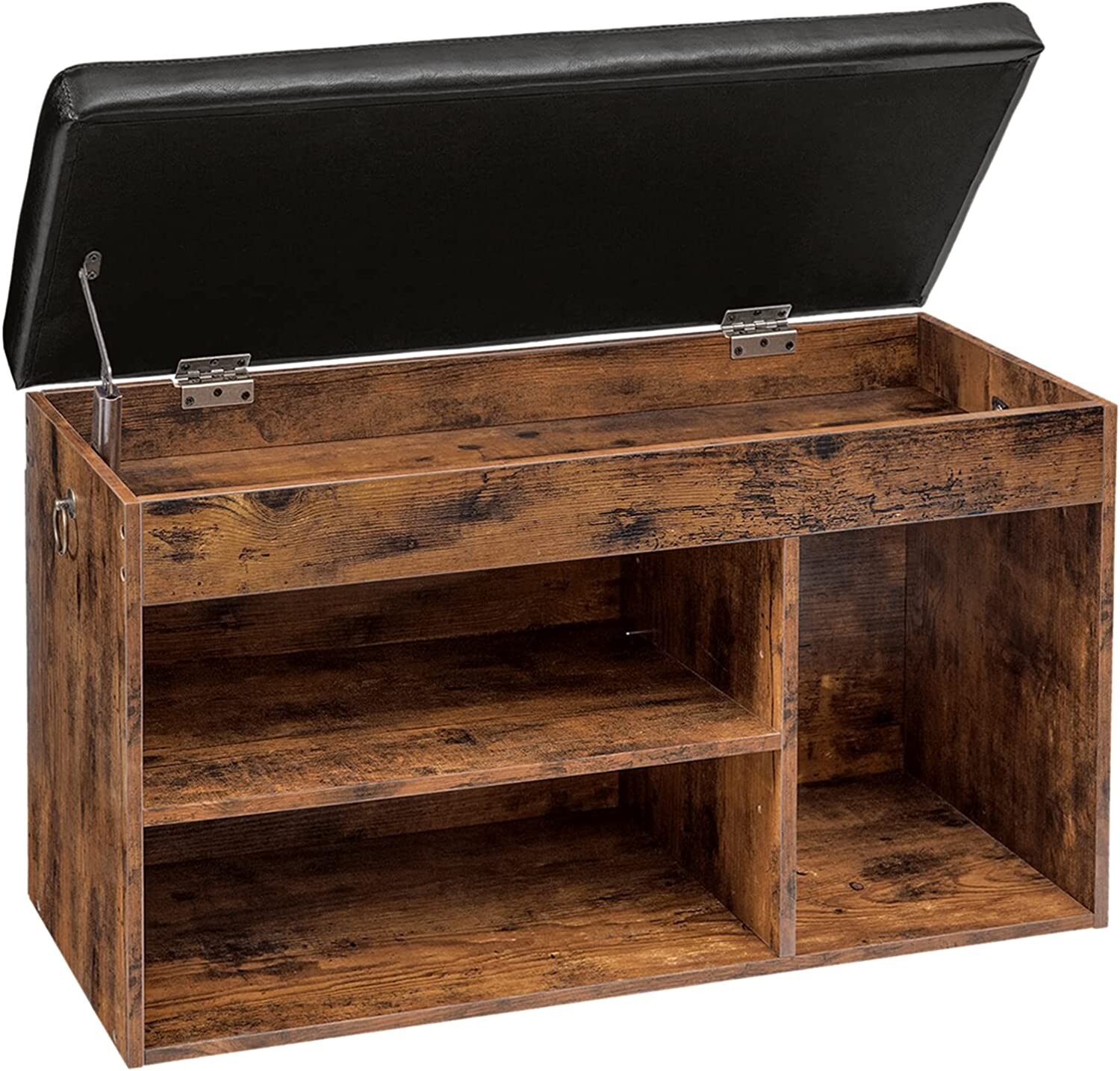 YANest Décor Shoe Storage Bench with Padded Cushion, and Flip-Open Box gallery