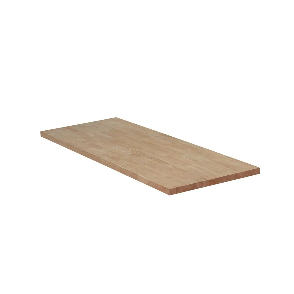 4 Ft. X 25 In. Unfinished Hevea Solid Wood Butcher Block Countertop Square Edge gallery