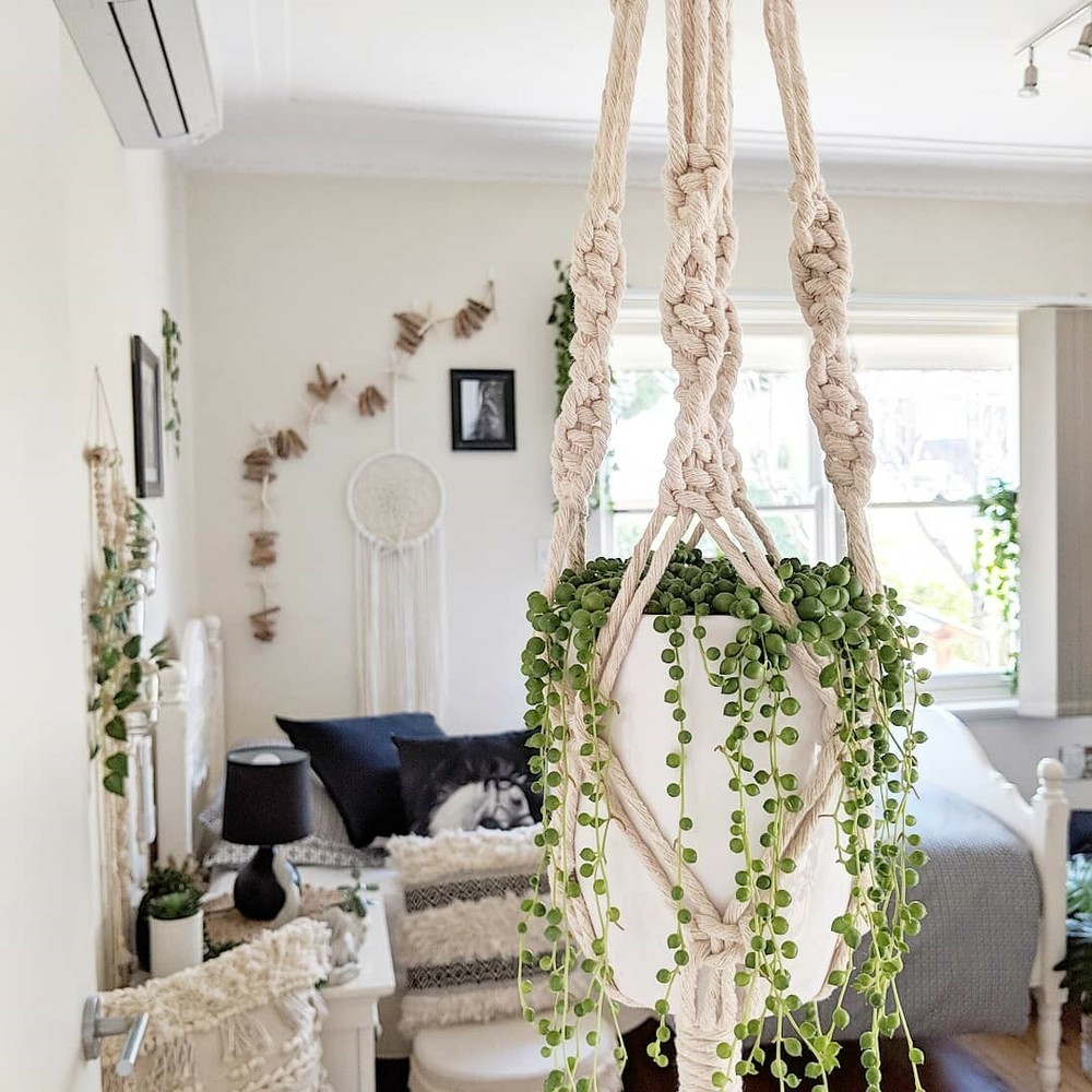 Macrame Plant Hanger - Large - Natural - Handmade