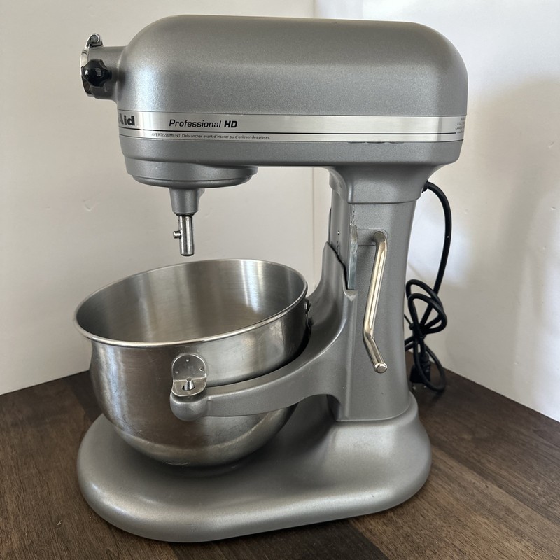 KitchenAid Professional HD KG25H3XSL Gray Bowl Lift Stand Mixer 10 Speed 475W gallery