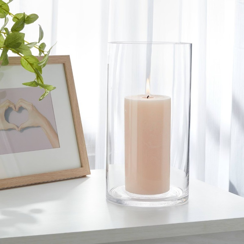 Clear Hurricane 5.31"x10" Pillar Candle Holder gallery