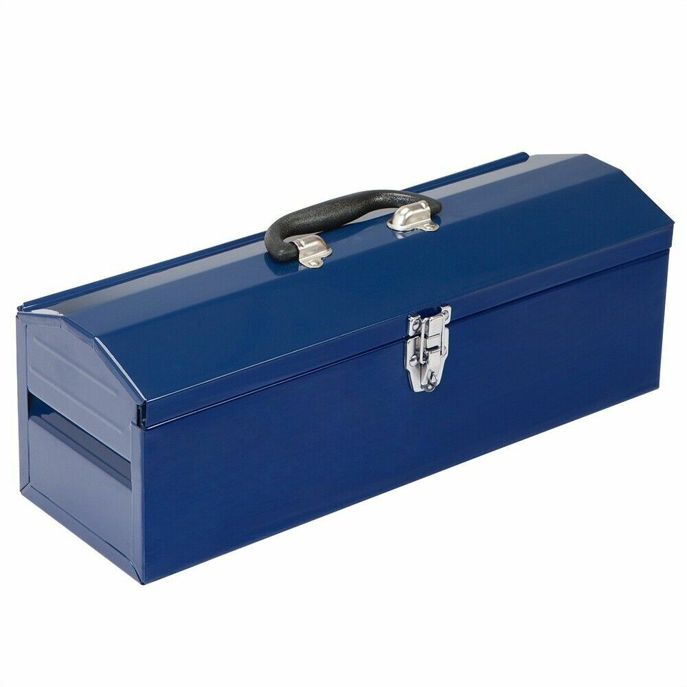 16"/19" Metal Tool Box Storage Tray Bin Heavy Duty Workshop Tool Parts Organizer gallery