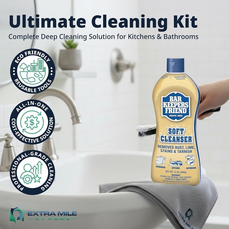 Luxurious Soft Cleanser All-Purpose Cleaning Bundle - 2x13 Fl Oz + Accessories gallery