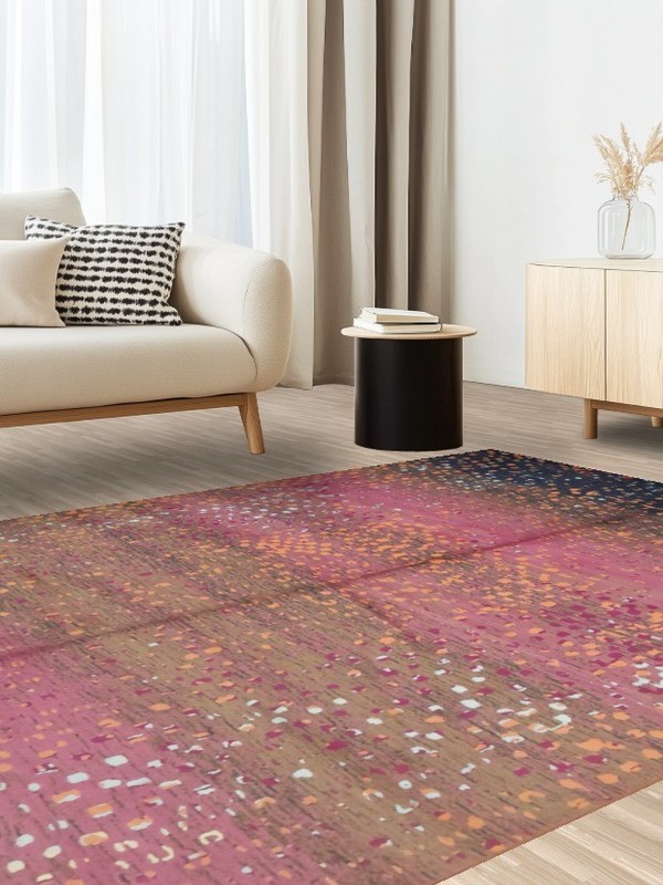 Transitional Gabbeh Design Turkish Area Rug 6x9 Ft Modern Oriental Wool Carpet gallery