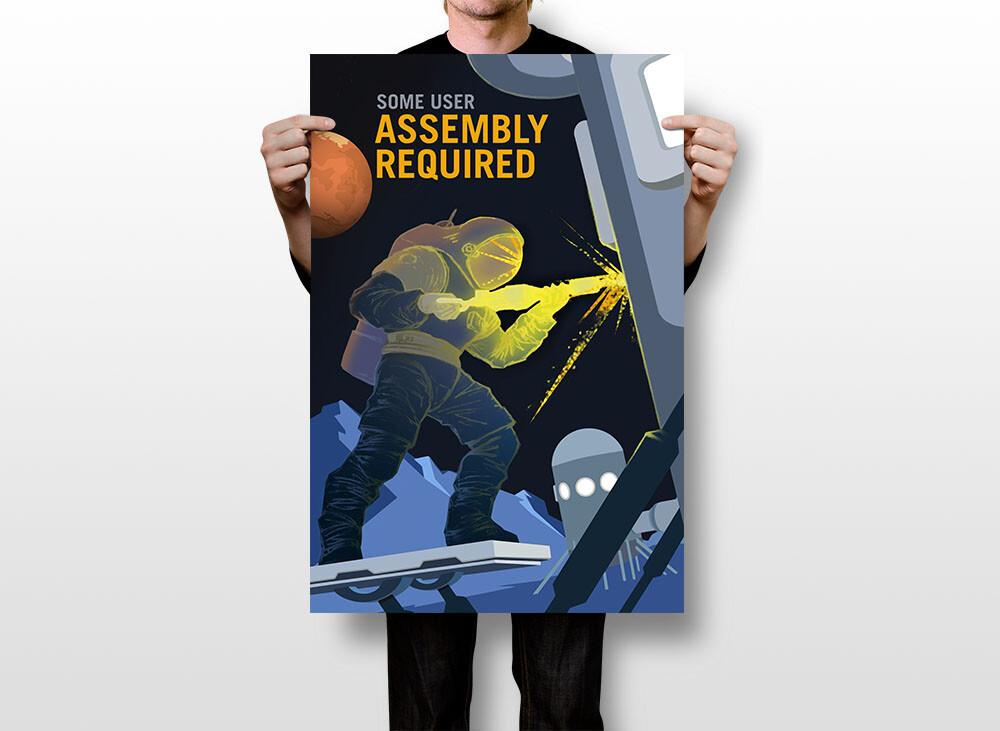 Assembly Required Space Exploration Outer Space Travel Wall Art - POSTER 20"x30" gallery