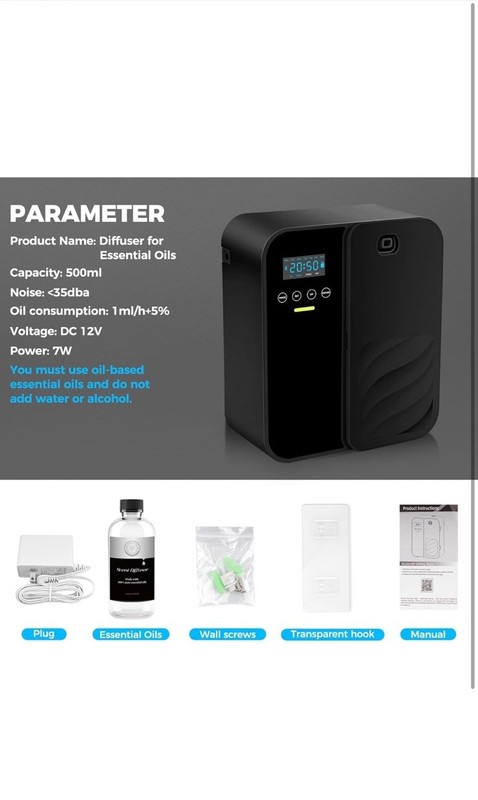 Smart Waterless Diffuser 5000 Sq.Ft 35DB 7 Day Timer & App Control NEW DENTED BO gallery