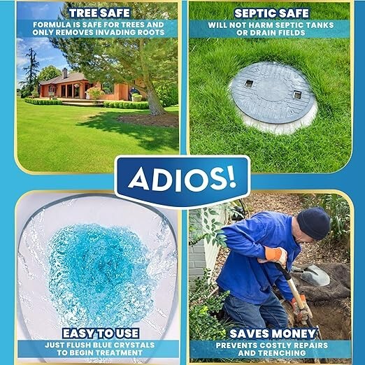 Sewer and Septic Root Killer for Trees Shrubs, Copper Sulfate 2 Pound gallery