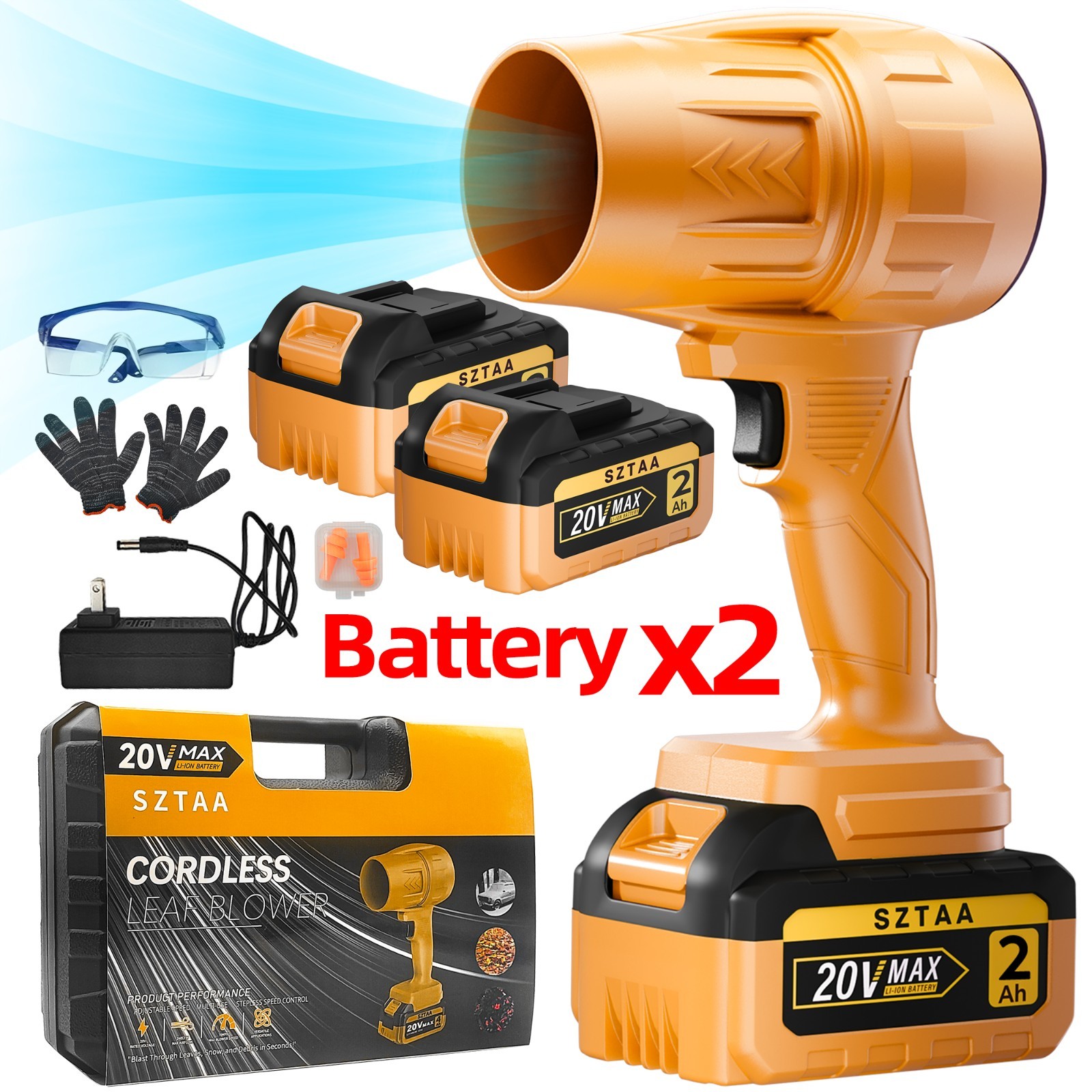 Cordless Leaf Blower 29000 RPM Battery Powered Handheld Blower Driveway and Snow gallery