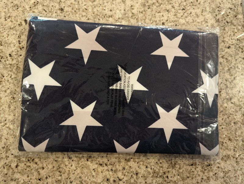 USA American Flag w/ Grommets, polyester - 3 X 5'. SEALED gallery