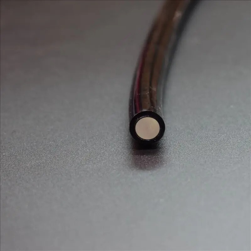 Black Cover Super Bright Solid Core End Glow Optic Fiber 1~10mm Thick Cable gallery