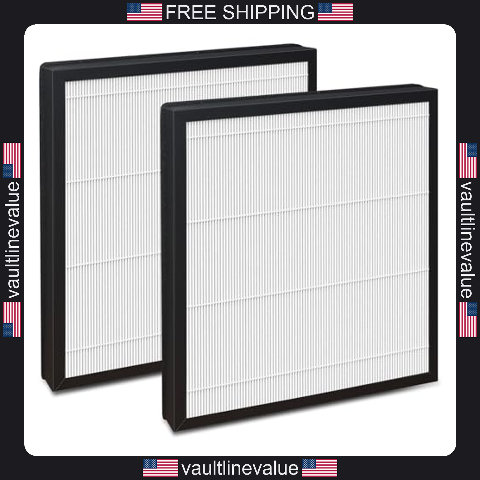 FreAire HAP605 HAP607 Air Purifier Replacement Filters 2-Pack with HEPA gallery