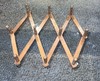 Vintage Wooden Expandable Hanging Rack 10 Peg Rustic Primitive Accordion Folding gallery
