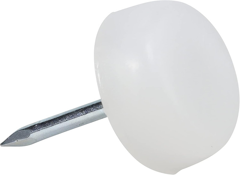 25 Pack Hardware 3/4″ (19mm) Standard Nail On Furniture Glides in White Colo... gallery