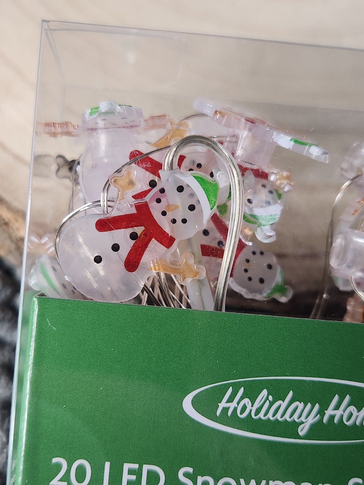 Holiday Home LED Miniature Snowman Lights For Indoor Use Only 6.2ft~NEW~RARE gallery