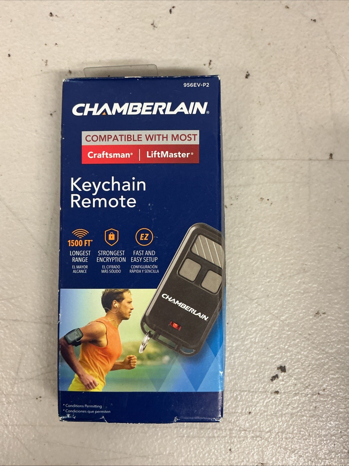 Chamberlain Keychain Garage Door Opener Remote Control 3 Button 956EV-P2 #3440 gallery