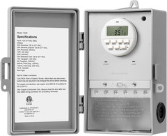 Pool Pump Timer, Digital Timer Box, 2HP 40A 120-277 VAC, 7-Day 20 On/Off Program