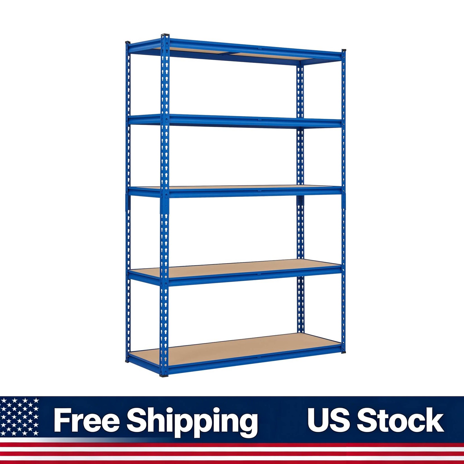 2500 LBS Capacity Garage Storage Shelves 5 Tiers 48x18x72 Adjustable Metal Rack gallery