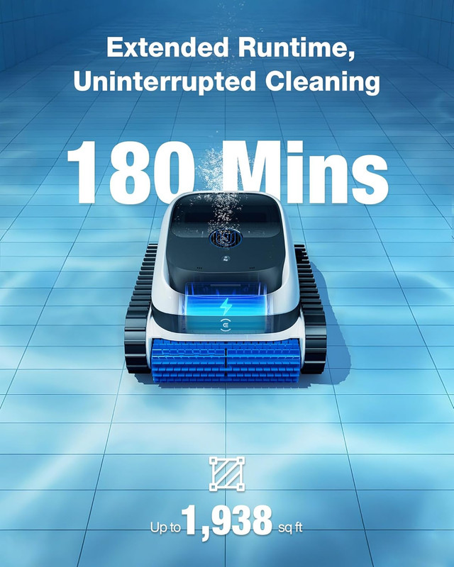 Ultramarine P1 Cordless Pool Cleaner, Smart Navigation, 180 Min Runtime gallery