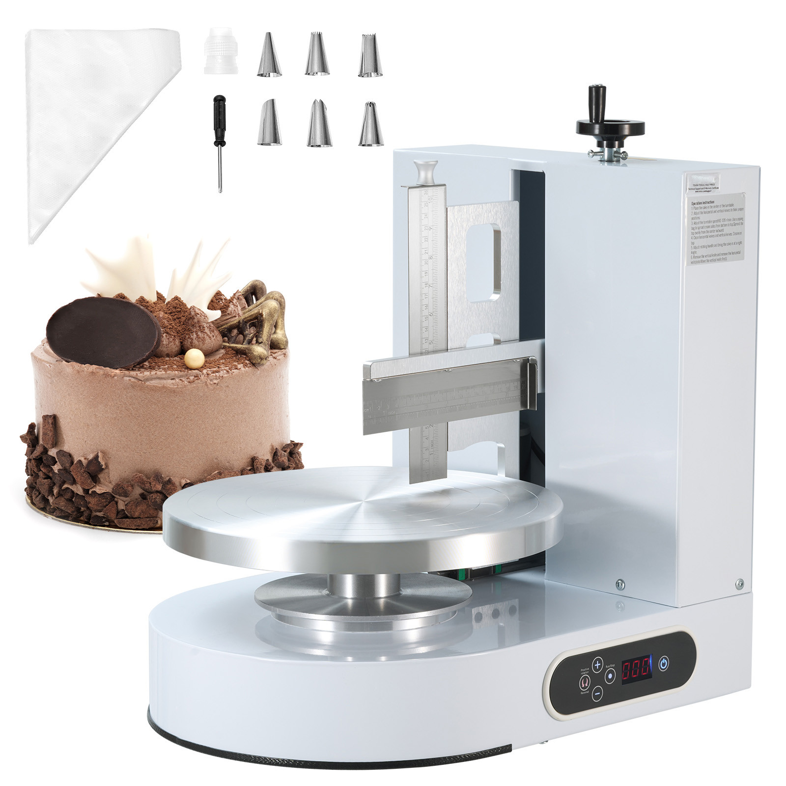 4-12" Cake Decorating Machine Cake Cream Smearing Frosting Spreading Machine gallery
