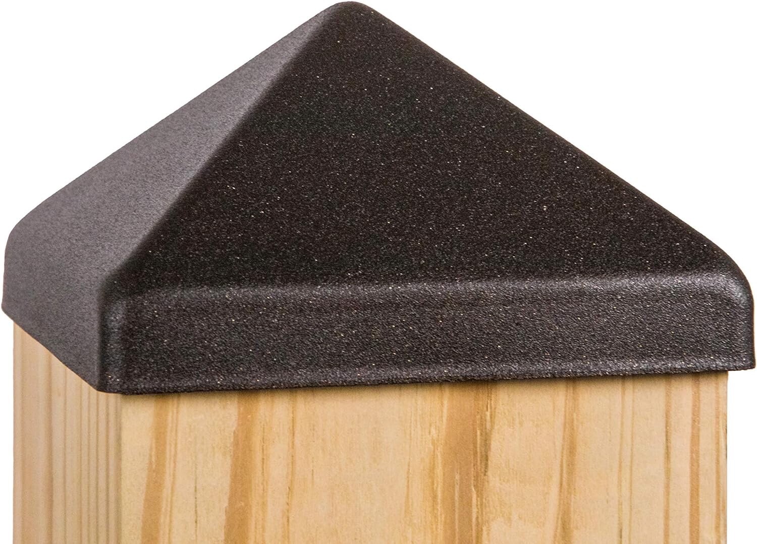 4x4 Apex Pyramid Post Cap - Matte Bronze (3 1/2" x 3 1/2") for Deck and Fence Po gallery