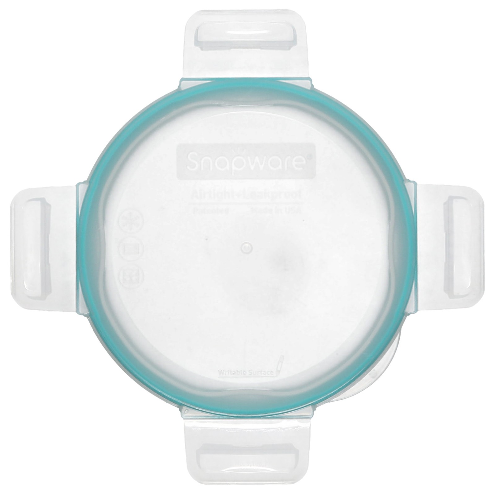 Snapware 7201R 4-Cup Clear Total Solutions Lid with Teal Gasket gallery