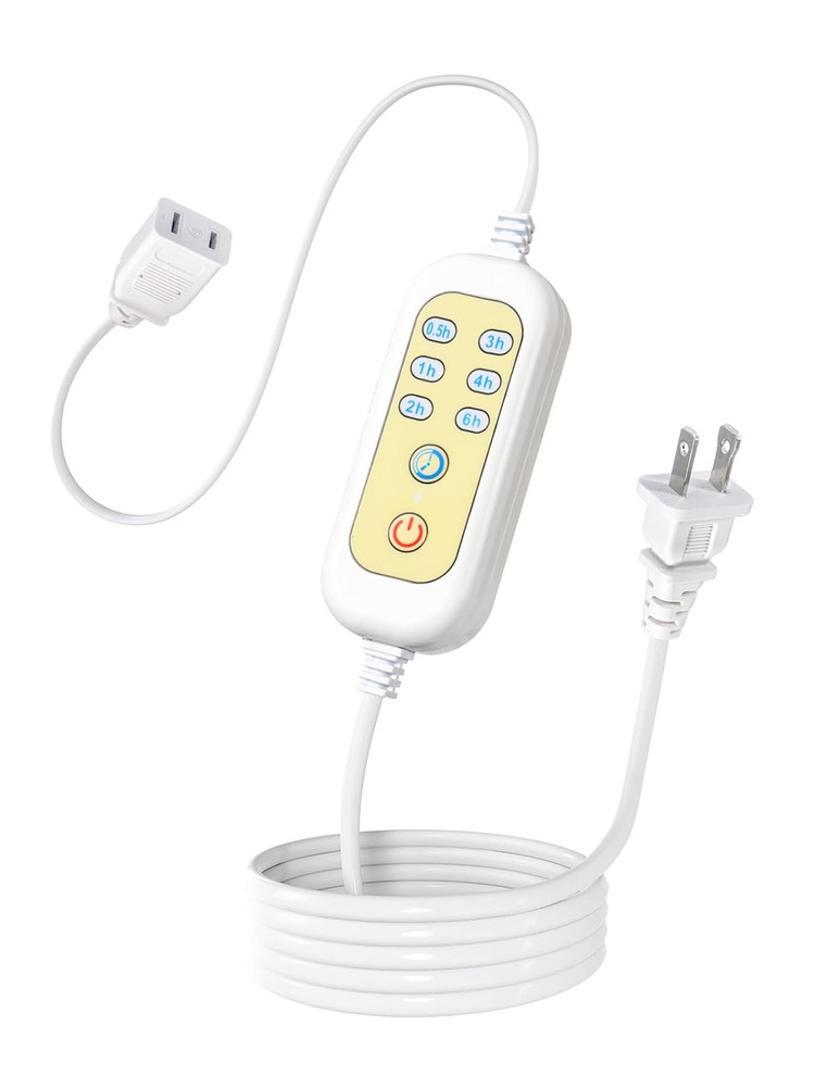 Extension Cord with Timer - X1, (Only Auto-Off, Not Self-Startup), 6 Options Tim