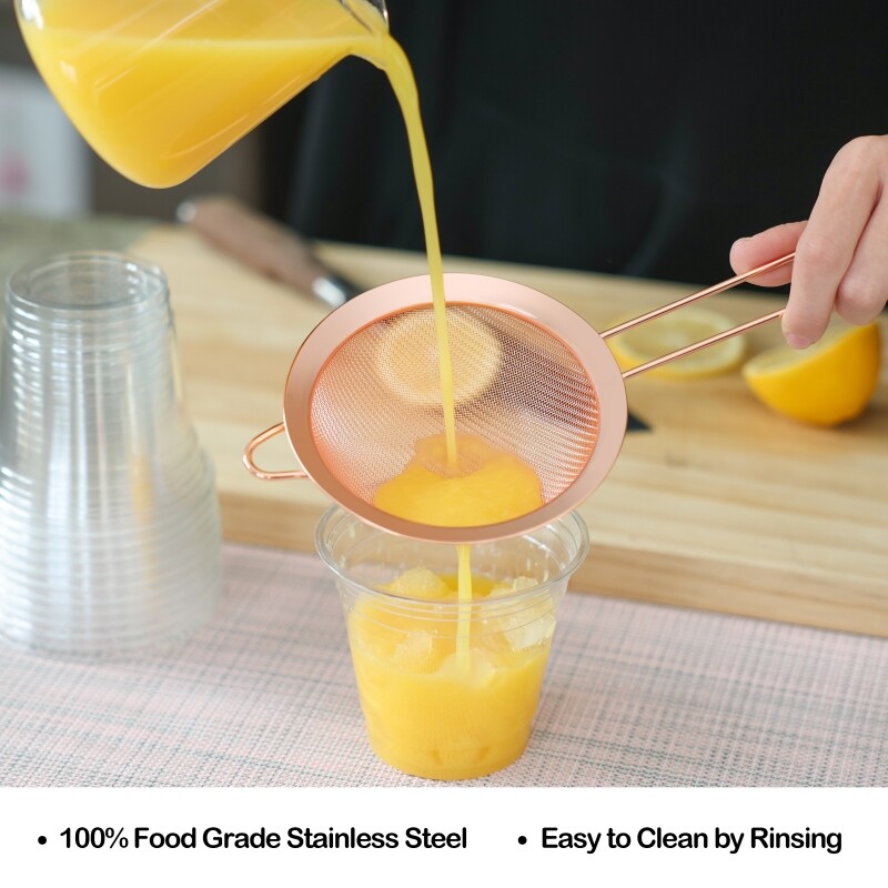 3PCS Kitchen Fine Mesh Strainer Stainless Steel Liquid Colander Sifter Sieve gallery