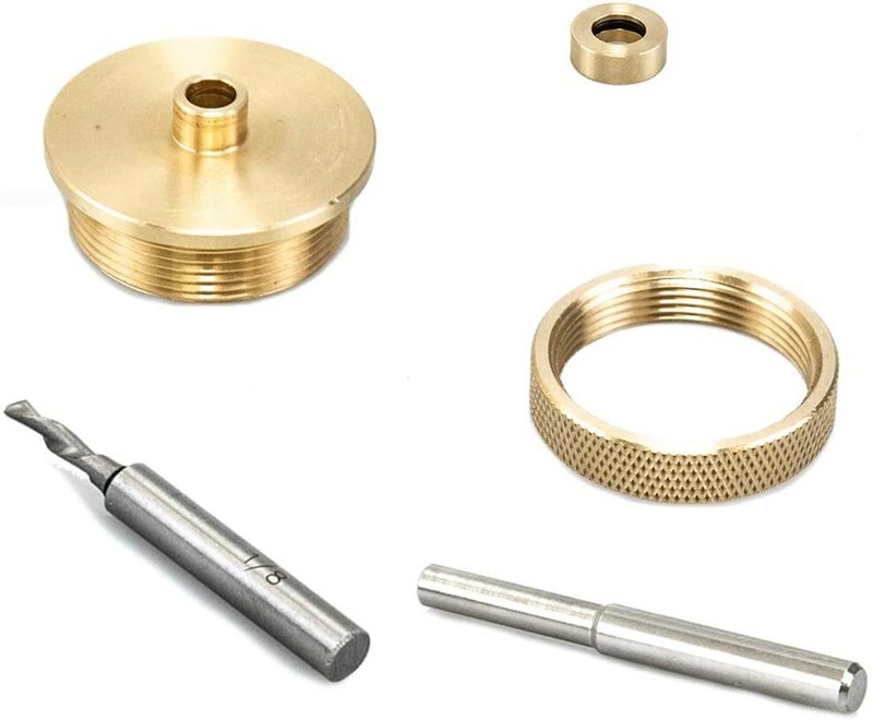 POWERTEC 71333 Router Bits Solid Brass Inlay Kit For 1/4 Templates for High RPM gallery