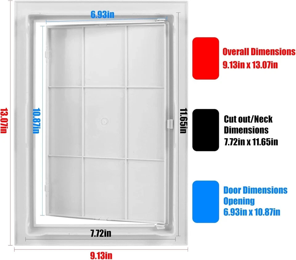 8X12 Inch Plastic Access Panel for Drywall Ceiling Reinforced Plumbing Wall Acce gallery