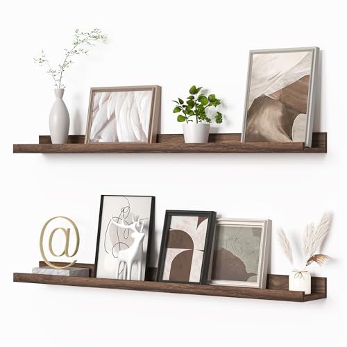 Picture Ledge Shelf, Floating Shelves Set of 2, 36 Inches Picture Shelf for gallery