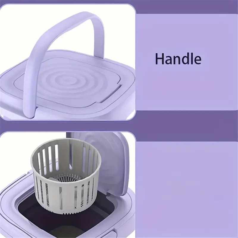Portable Washing Machine Mini Washer Foldable Washer and Spin Dryer Small Travel gallery