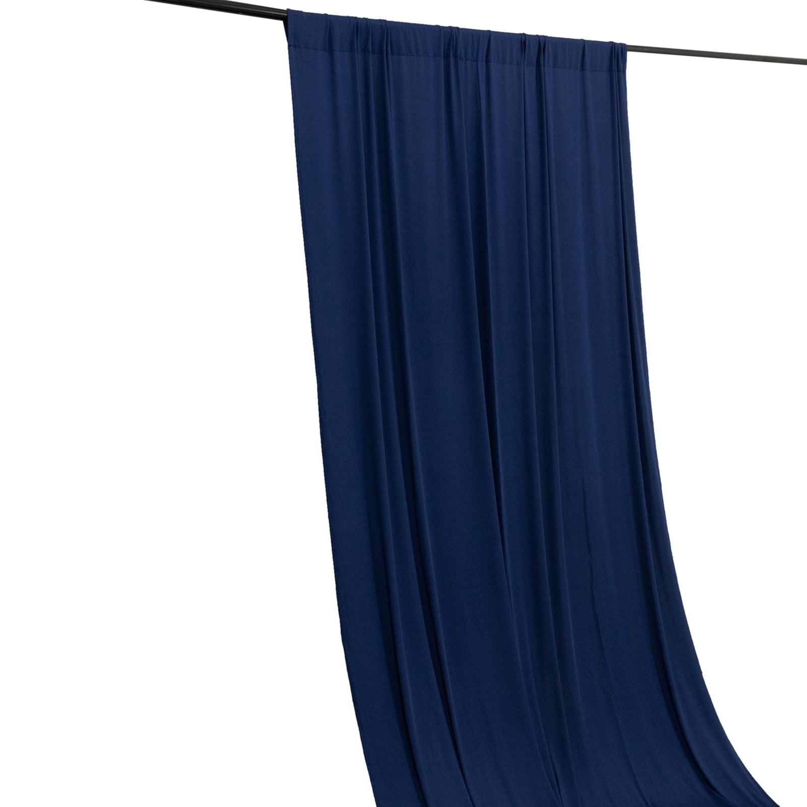 5 ft x 10 ft NAVY BLUE 4-Way Stretch Spandex Divider Backdrop Curtain Wedding gallery