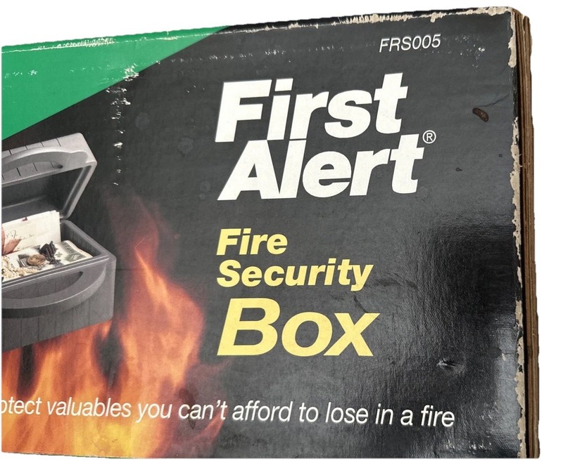 Vintage First Alert Fire Resistant Security Box Keeps Valuables, Papers FRS005 gallery