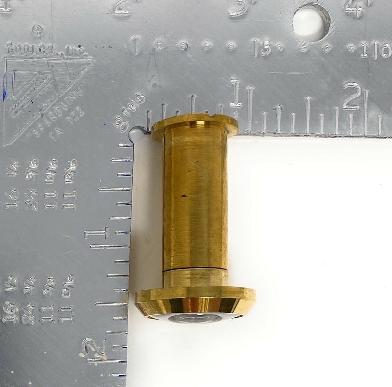 180 Degree Peephole Door Viewer Security Peep Hole Hardware, Polished Brass gallery
