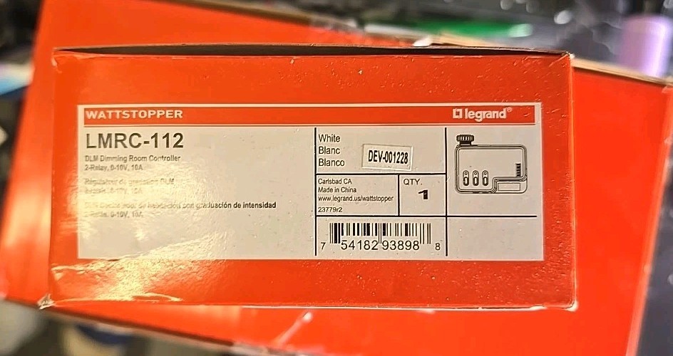 NEW LEGRAND WATTSTOPPER LMRC-112 DIMMING ROOM CONTROLLER 120VAC/ 277VAC 0-10VDC gallery