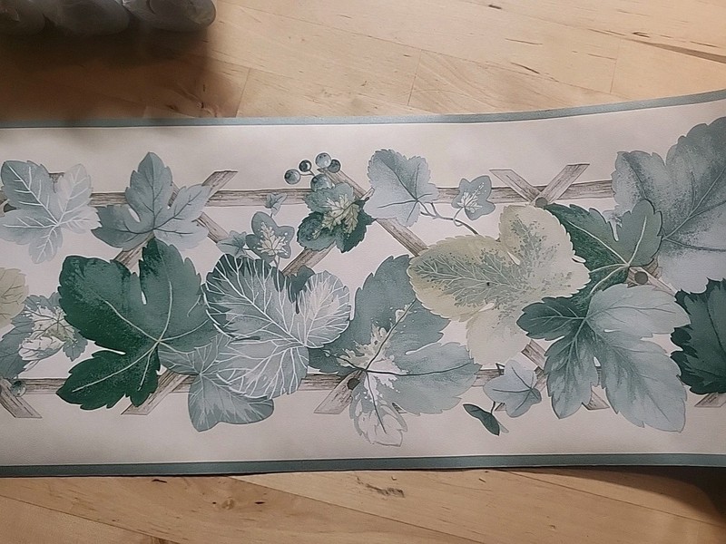 3 ROLLS SEALED Wallpaper !! BORDER !! Brewster BOTANICAL NEW 7 Inches Wide gallery