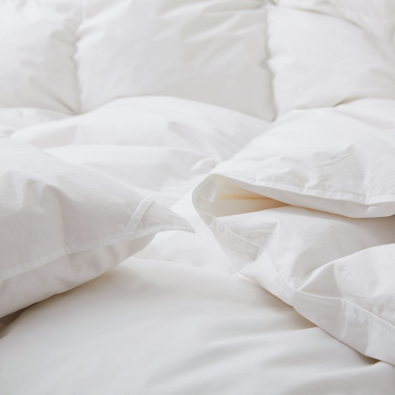 HOTEL Goose Feather Comforter, 300TC 100% Cotton Cover King or Queen Bed Blanket gallery