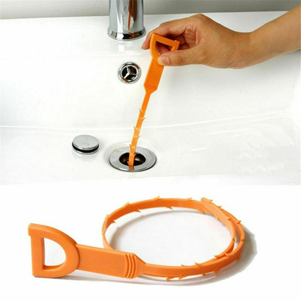 New Cleaner Tool Kitchen Bathroom Remover Hair Sink Hook Clog Snake Drain Unclog gallery