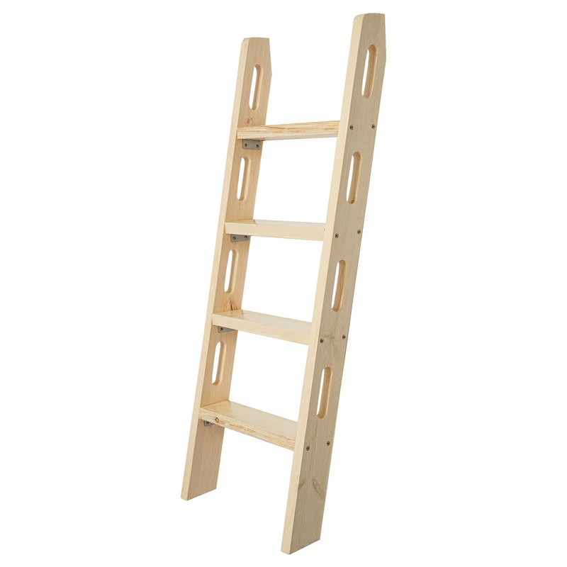 4-Step Ladder Durable Solid Wood Step Ladder 220lbs Load Fixed Ladder Step Stool gallery