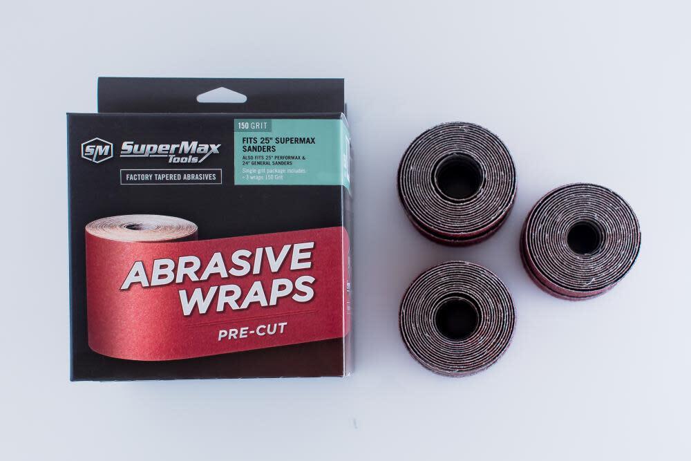 Supermax Tools 3-Pack Box 60 Grit Pre Cut Abrasive For The 25 In. Drum Sander gallery
