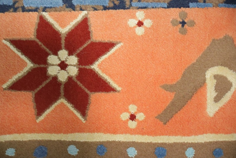 Artisan Patchwork Area Rug 6x9 Ft Geometric Modern Wool Carpet Reproduction Rug gallery