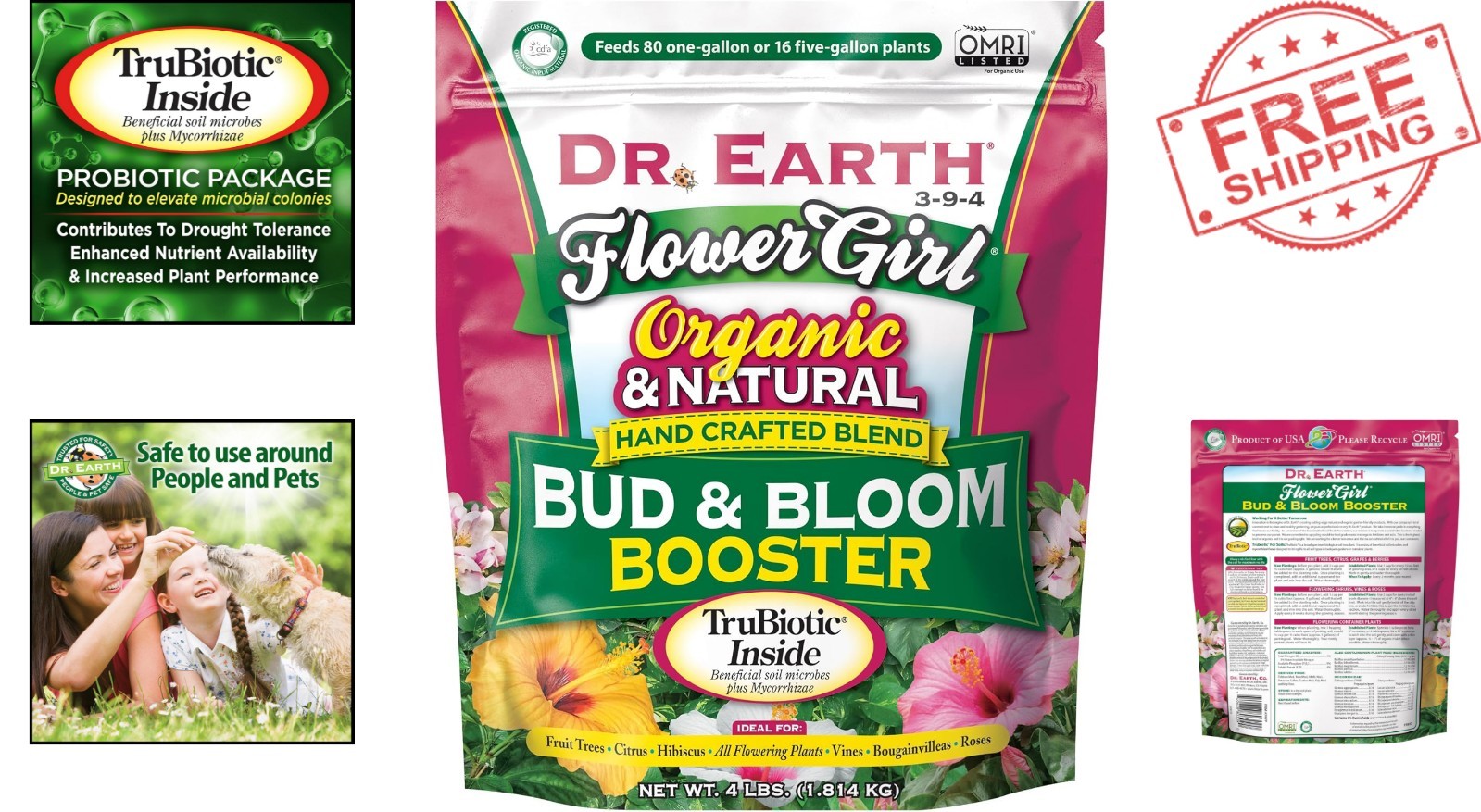 DR EARTH 707P 4lb Organic Fertilizer - Mycorrhizae Enriched for Optimal Growth gallery