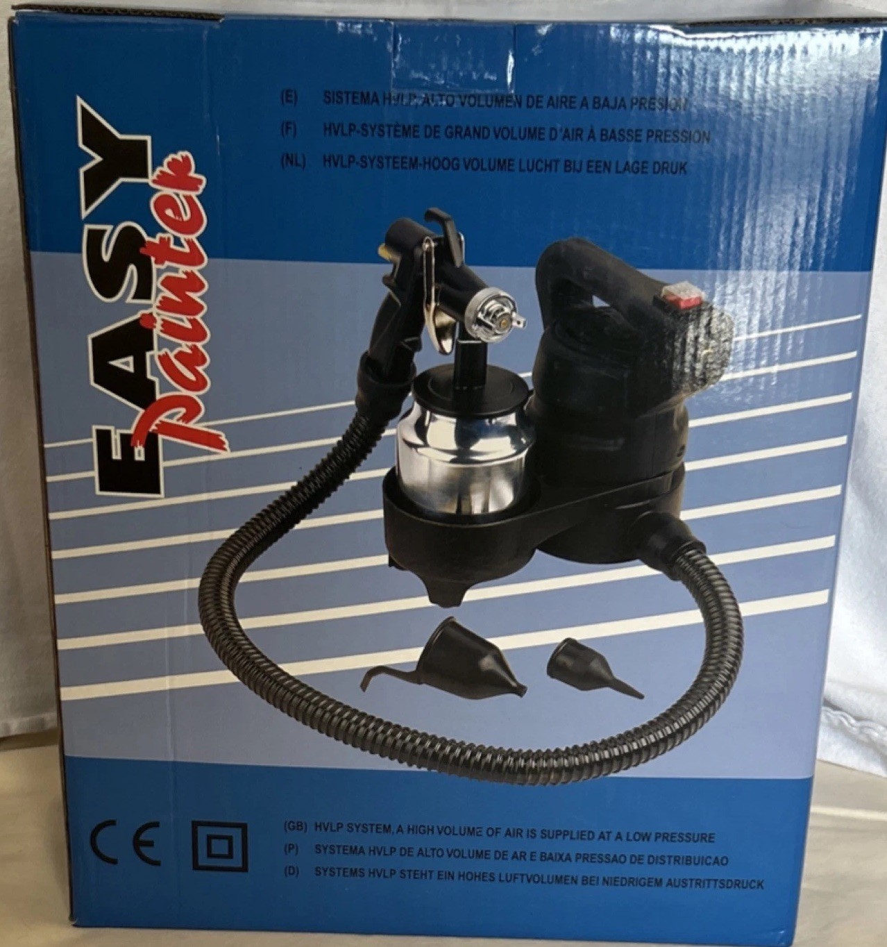 Easy Painter HVLP AC Paint Sprayer Material Flow Control Spray Gun Hose Nozzle gallery